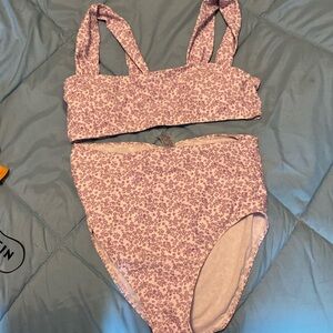 SHEIN two piece flower swimsuit
